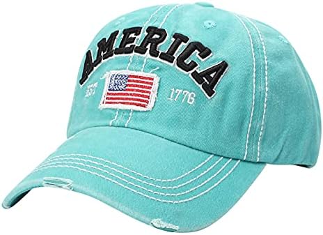 דגל כובעי שמש שטופים וכובעים עם כובעי משאיות אמריקאיות לגברים שחוקים כובעי בייסבול חיצוניים ספורט בייסבול לנשים חיצוניות
