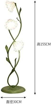 SMLJLQ אנכי 3 פרחים מנורת רצפה יצירתי ספה צדדית צדדית לצד מיטה מנורת מיטה נערת אור אווירה