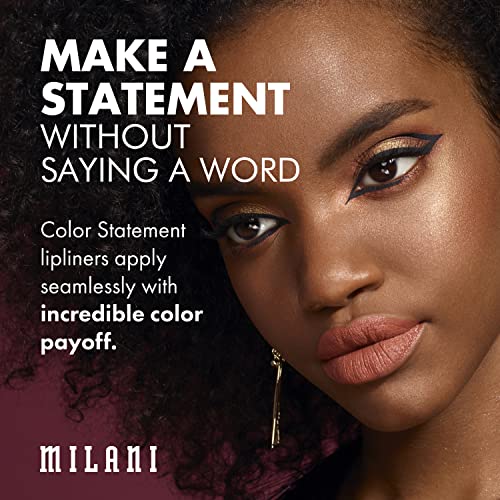הצהרת צבע מילאני ליפלינר-עיפרון שפתיים נטול אכזריות בורדו להגדרה, צורה ומילוי שפתיים