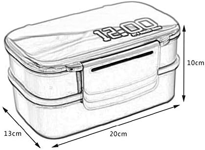 תיבת בנטו מפלסטיק נייד 1400 מל תיבת בנטו פלסטיק 12:00 מיקרוגל תנור בנטו קופסת אוכל קופסת אוכל קופסת אוכל Z-2020-8-20