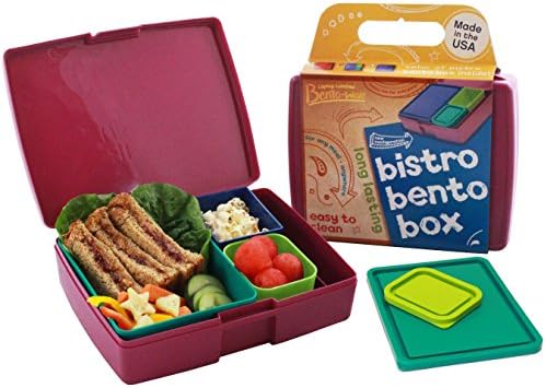 קופסת ארוחת צהריים בנטו - ארהב תוצרת דליפות עמידות למכלי אוכל - לילדים ומבוגרים - סגול