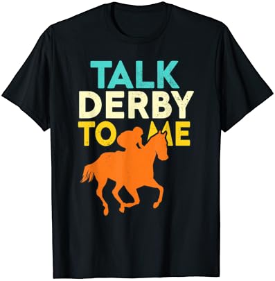 מרוצי סוסים חולצה לדבר דרבי אליי רכיבה על סוסים אוהבי חולצה