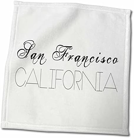 ערי ערים בעולם - סן פרנסיסקו, קליפורניה על רקע לבן - מגבות