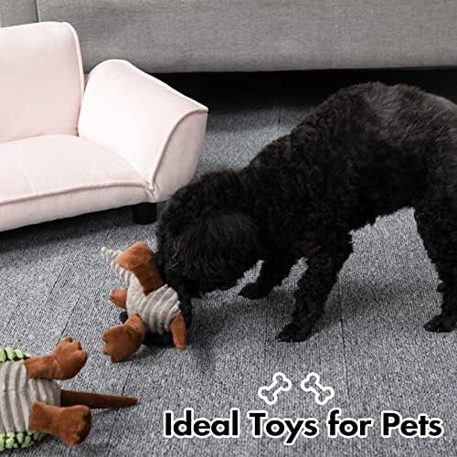 צעצועי כלב הוליפט, צעצועי כלב קטיפה, צעצועי כלבים חורקים, צעצועים ממולאים לכלבים קטנים בינוניים גדולים בכל