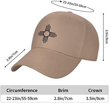 ניו מקסיקו זיה סמל סמל כובע גברים נשים בייסבול כובע בייסבול מתכוונן כובעי משאיות אפורות קלאסיות