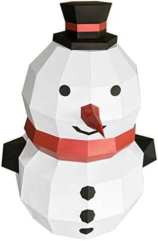 WLL-DP שלג חג המולד שלג DIY נייר מלאכה גיאומטרית פאזל אוריגמי תלת מימד פסל נייר יצירתי גביע נייר נייר דגם בית קישוט