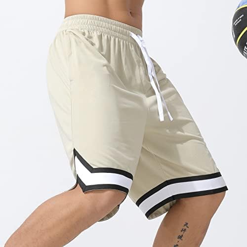 מכנסיים קצרים אתלטיים AOPAOSP פעילים לגברים המריצים, מכנסי כדורסל גברים עם כיסי רוכסן