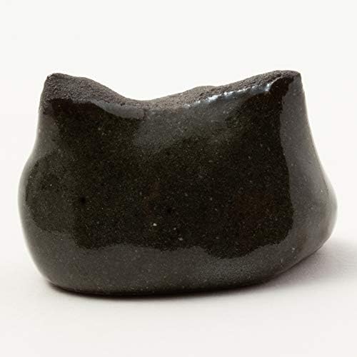 光陽 陶器 פנים בעבודת יד חתול מקלות מקטעות שחורות מנוחה, 約 3 × 2 סמ