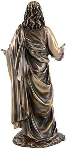 אוסף עליון פסל ישוע- בנו של פסל אלוהים בברונזה של צוות קרה קרה- 11.25 אינץ