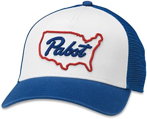 מחט אמריקאית Pabst Blue Ribbon Beer Collection כובע מתכוונן Mens Osfa חדש
