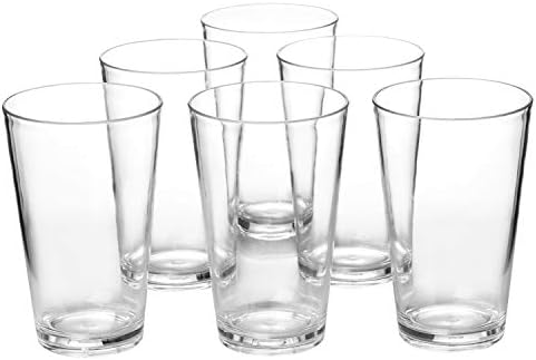 קלאסי ברור פלסטיק משקפיים שתיית כוסות מדיח כלים בטוח ללא סט של 6 עבור מקורה חיצוני שימוש
