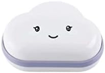 קופסת סבון ZCMEB ענני קריקטורה חמודים מחזיק סבון ניקוז אמבטיה סבון נסיעות נייד אביזרי אמבטיה ניידים