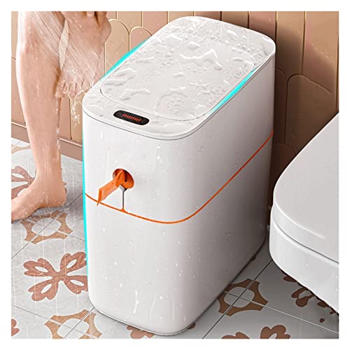 תפר צר חיישן סל חכם חיישן אשפה יכול אלקטרוני אוטומטי אמבטיה פסולת אשפה בינס ביתי אסלה עמיד למים