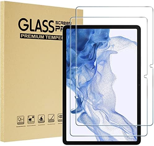 Procase 2 Pack Protector for Galaxy Tab S8 Plus/Tab S7 Fe/Tab S7 Plus 12.4 אינץ ', 9H קשיות מזג זכוכית HD