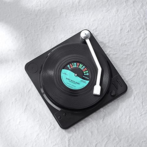 חופי תקליטי מקובון ויניל עם מחזיק נגן התקליטים - 6 חוטים, חופי מגניבים לאוהבי מוזיקה