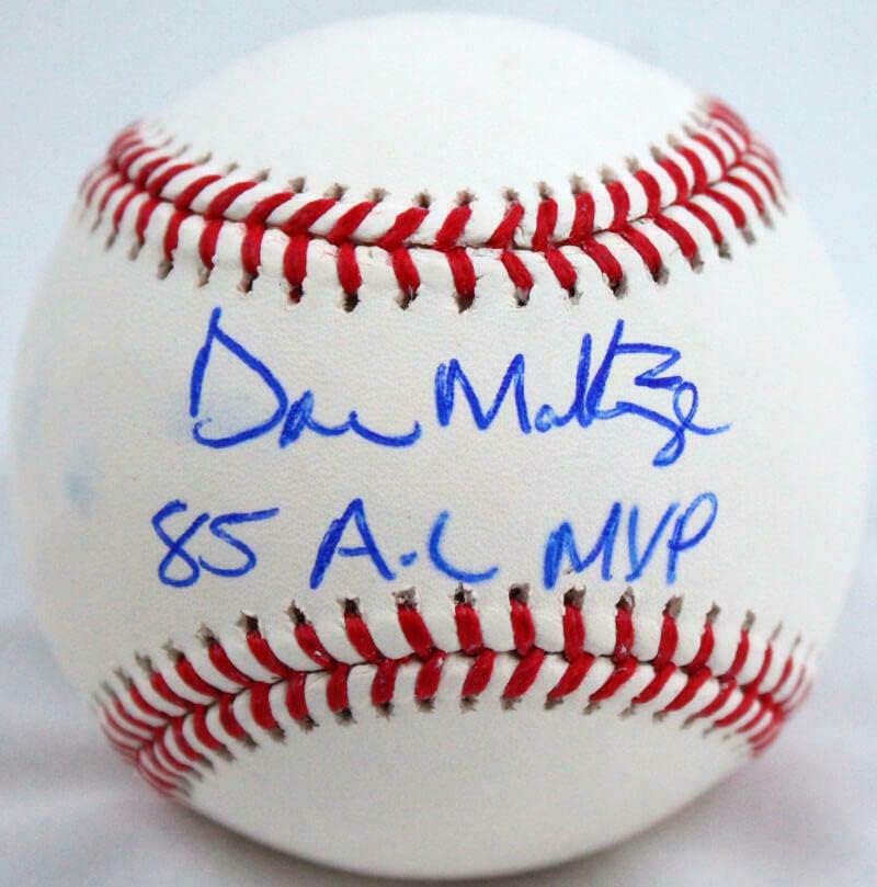 דון מאטינגלי חתימה רולינגס בייסבול OML W/85 AL MVP - JSA W *כחול - כדורי חתימה