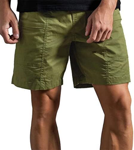 Miashui Men מכנסי מטען מכנסיים שקעים גברים בקיץ מכנסיים בצבע אחיד מכנסי כיס משוחרר מהיר ספורט ספורט יבש מהיר מתנה