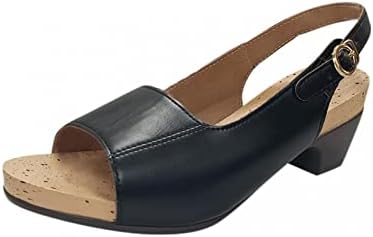 סנדלי AAYOMET לנשים בקיץ לבוש, נעלי משטח בוהמיה של נשים סנדלי סנדלים חלולים סנדלים חלולים נעלי רצועת אבזם