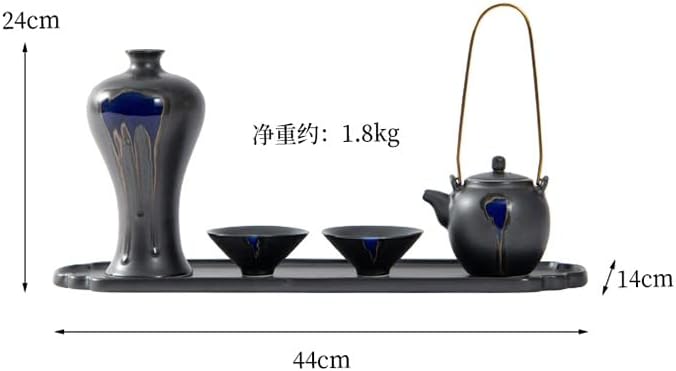 ערכת תה קרמיקה סט קרמיקה חדר דגם אין קישוט חדר תה קישוט רך (צבע: A, גודל