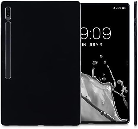מקרה KWMobile TPU Silicone תואם ל- Samsung Galaxy Tab S8 Ultra - מקרה כיסוי סופג זעזוע גמיש רך - מט שחור