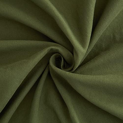 סדינים ירוקים של צבא קינג 4 סדינים של מיטות, כיס עמוק בגודל 15 אינץ