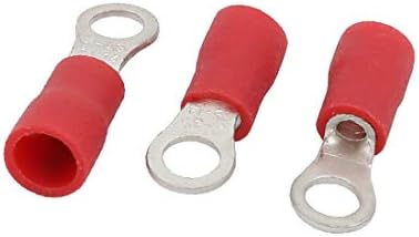 50 יחידות קרוואנים 2-4 מחבר מסוף מלחץ טבעת מבודד מראש אדום לחוט 16-14 (50 יחידות קרוואנים 2-4 מחבר מסוף מלחץ טבעת טרום טבעת