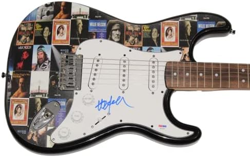 וילי נלסון חתם על חתימה בגודל מלא מותאם אישית יחיד במינו 1/1 פנדר סטרטוקסטר גיטרה חשמלית ד עם אימות די. אן.
