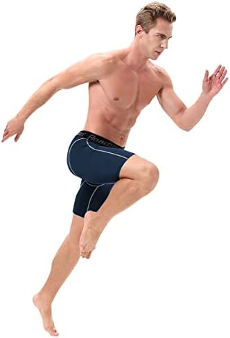 מכנסי דחיסה של דרגת דרכים לגברים 3 חבילות קרירות יבש אימון אתלטי תחתוני כושר סטרץ 'סטרץ' תקצירי בוקסר Baselayer
