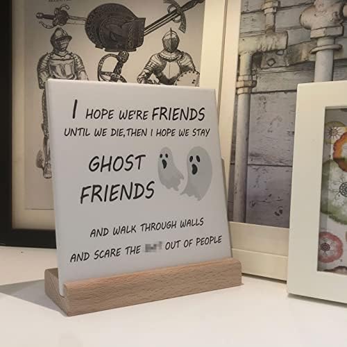 מתנות לחברים אורבנט לחברים נשיים שולחן חמוד דקורטיבי 6 x6 לוחית רוח רפאים מתנות מתנות ליל כל הקדושים מתנות