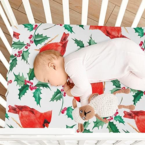 UMIRIKO חבילת קרדינל לחג המולד N Play Baby Play Playard Sheet