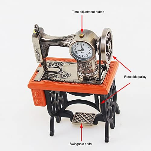 שעוני שולחן קטנים של BMT למדף, סוללת קישוט של שעון מכונת תפירה מופעלת, שעוני שולחן ומדף לסלון ולעיצוב משרדי