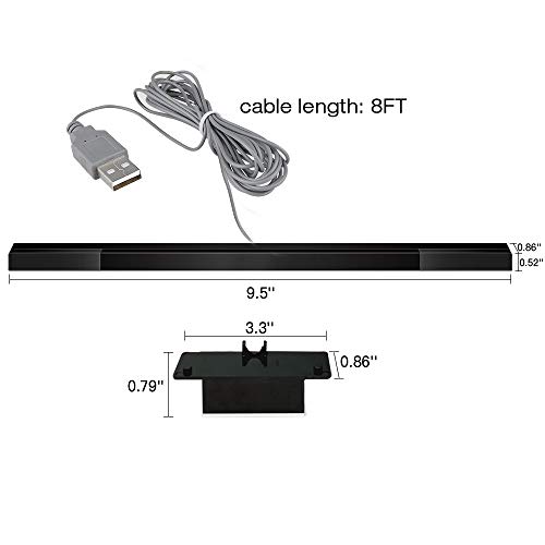 סרגל חיישני Wii Wii Wii Wii USB קדום, החלפה מקלט חיישן תנועה אינפרא אדום מחליף