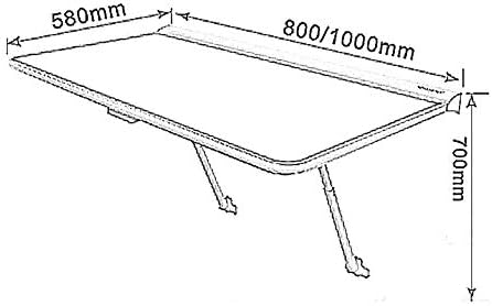 PIBM פשטות מסוגננת מדף קיר רכוב מדפי מתלה צפים מקפלים שולחן מחשב קל לשימוש קל לחיסכון בשטח, 2 צבעים, לבן, 80x5x70
