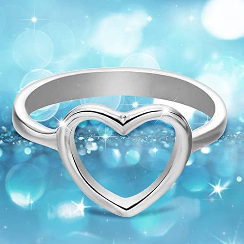 פשוט אלקטרוליטי אהבת לב יהלומי טבעת גבירותיי תכשיטי עוסק טבעת גדול טבעות