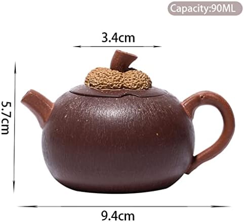 SDFGH 90 מל yixing סגול חרס סגול סיר תה מפורסם בעבודת יד סיני זישה סט תה קומקום אוסף מתנות