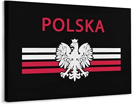 דגל פולני נודקיו - Polska Eagle Canvas ציור אמנות קיר תלייה תמונה לסלון חדר שינה ביתי מסגרת קישוט מסגרת סגנון