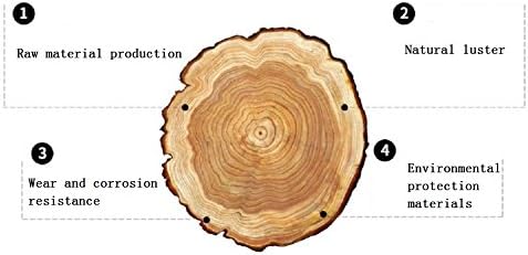 פח אשפה מעץ חומרים טבעיים, פשטות הגנת הסביבה ללא כיסוי אשפה 10 ליטר אמנות דקורטיבית-ד