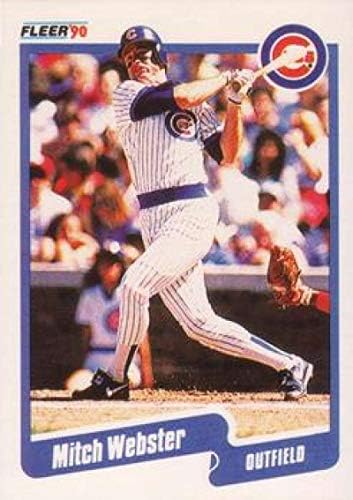 1990 בייסבול פייר 45 מיטש וובסטר שיקגו קאבס קלף מסחר רשמי ב- MLB