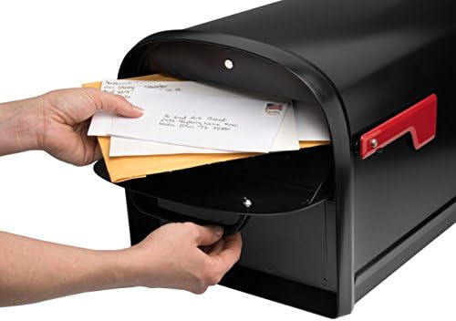 תיבות דואר ארכיטקטוניות 6300B-10 OASIS 360 תיבת דואר חבילות נעילה, גדול במיוחד, שחור