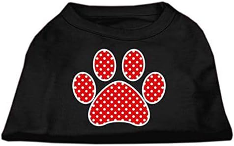 מוצרי חיות מחמד מיראז 'אדום שוויצרי נקודה מסך מסך חולצה אפור XS