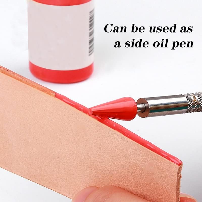 עט שמן עור עט כפול ראש כפול נירוסטה מפלדת דבק צבע עט עט