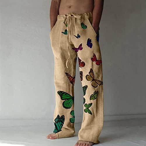 Miashui עניבה כותנה כותנה וצבע אחיד מכנסיים מזדמנים ספורט יפני מכנסיים רזים רגל מכנסיים של גברים