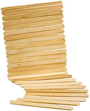 סטיקס מושלם-לכל 10-500 4.5& 34; מקלות מלאכה מעץ - 50 חבילות של 10 קראט= 500 קראט, עץ טבעי
