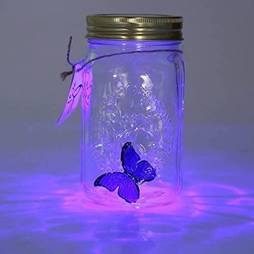 פרפר NC בצנצנת זכוכית, HSXXF LED צנצנת פרפר מונפשת בברז צנצנת להפעלת קישוט מתנה