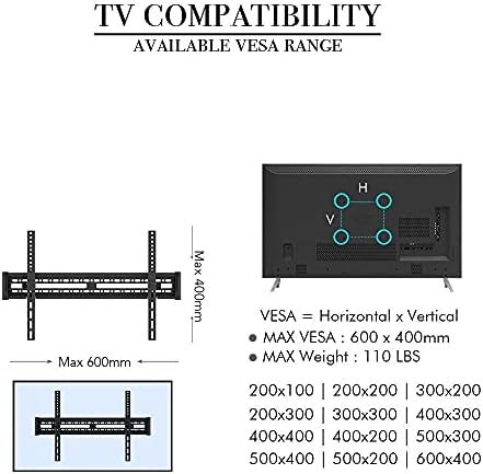 נירוסטה נירוסטה יחידת ארון קיר טלוויזיה לרוב טלוויזיות מעוקלות שטוחות בגודל 32-65 אינץ