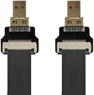 מחברים FPV HDMI D כבל מיקרו HDMI זכר למיקרו HDMI סיומת זכר FPC כבל שטוח 1080p עבור FPV HDTV Multicopter צילום