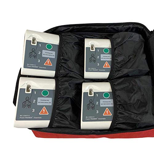 מוצרי WNL WL120ES10-4 & 4 צרור WLCRM: 4 חבילות AED דפיברילטור מתאמן חיוני דגם AED דגם AED ערכת אימונים ו -4