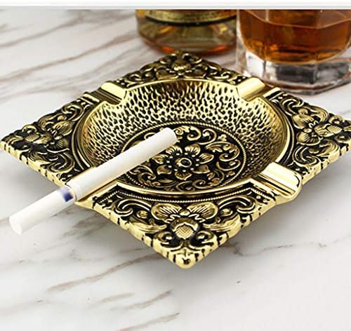 מאפרה של סגסוגת אבץ WSSBK, סיגריות מאפרה מגש אפר מעשן מתכת לפטיו מחוץ לקישוט מקורה