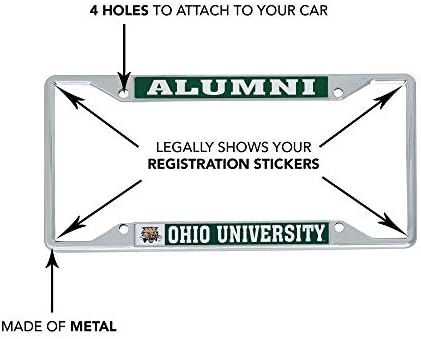 אוניברסיטת אוהיו בובקטס מסגרת רישוי מתכת לחזית או אחורית של רכב מורשה רשמית