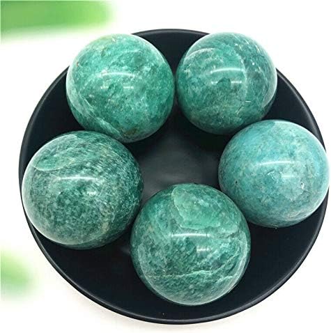 Binnanfang AC216 1PC כדור אמזוניט טבעי קוורץ כדורי קריסטל כדורים